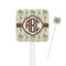 Palm Trees Square Plastic Stir Sticks (Personalized)