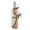 Palm Trees Wine Bottle Apron - DETAIL WITH CLIP ON NECK