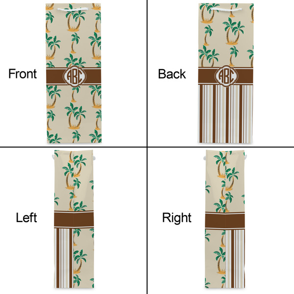 Palm Trees Wine Gift Bag - Gloss - Approval