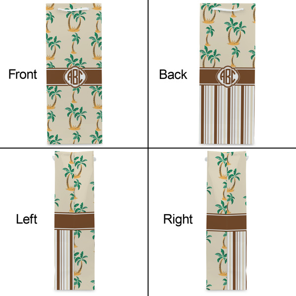 Palm Trees Wine Gift Bag - Matte - Approval