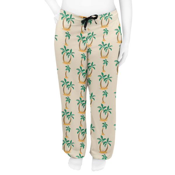 Palm Trees Women's Pj on model - Front