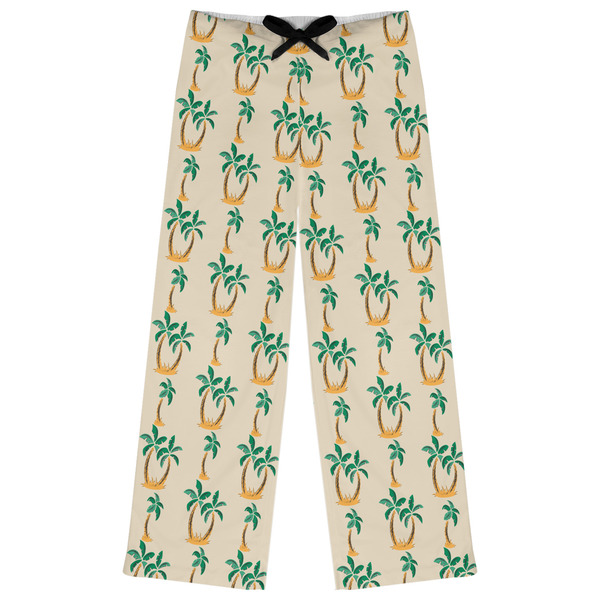Custom Palm Trees Womens Pajama Pants - S