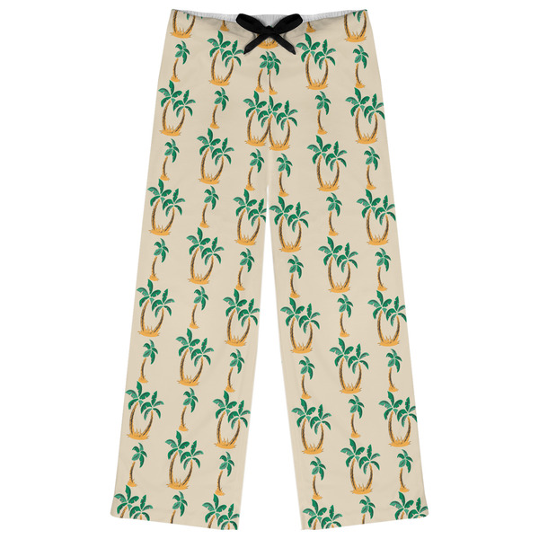 Custom Palm Trees Womens Pajama Pants - XS