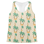 Palm Trees Womens Racerback Tank Top - 2X Large