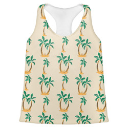 Palm Trees Womens Racerback Tank Top - 2X Large (Personalized)