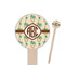Palm Trees 6" Round Wooden Food Picks - Single Sided (Personalized)