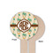 Palm Trees Wooden 6" Food Pick - Round - Single Sided - Front & Back