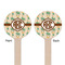Palm Trees Wooden 6" Stir Stick - Round - Double Sided - Front & Back