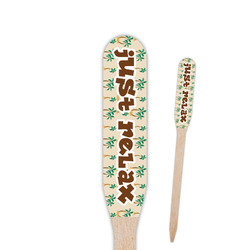 Palm Trees Paddle Wooden Food Picks - Single Sided (Personalized)