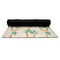 Palm Trees Yoga Mat Rolled up Black Rubber Backing