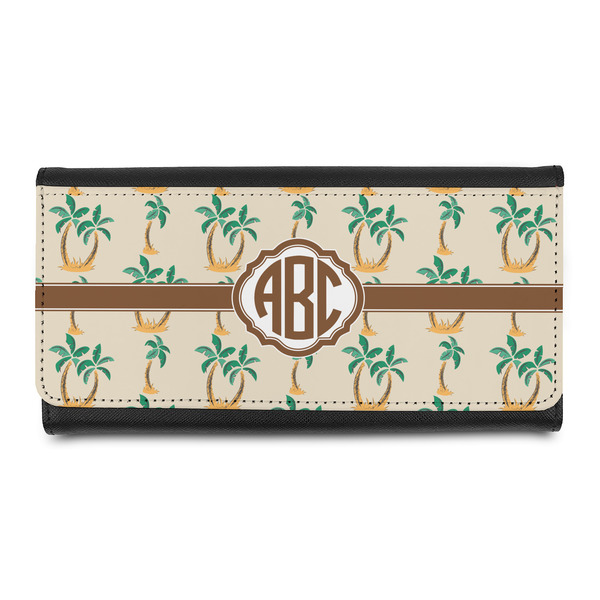 Custom Palm Trees Leatherette Ladies Wallet (Personalized)