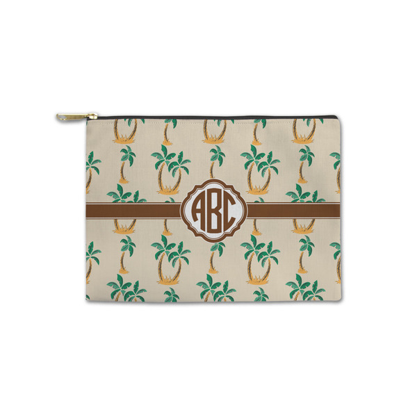 Custom Palm Trees Zipper Pouch - Small - 8.5"x6" (Personalized)