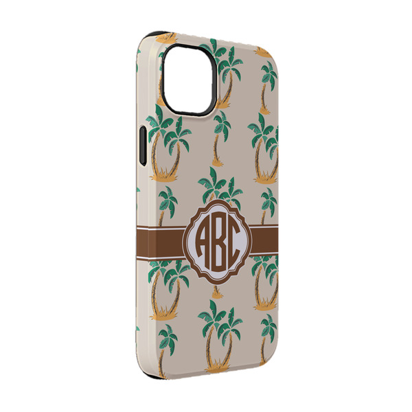 Custom Palm Trees iPhone Case - Rubber Lined - iPhone 14 (Personalized)