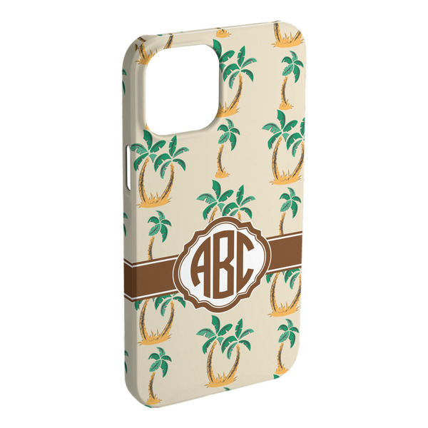 Custom Palm Trees iPhone Case - Plastic (Personalized)