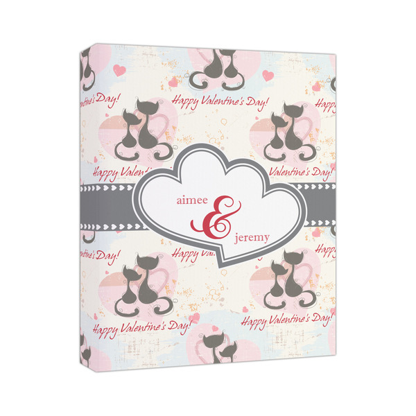 Custom Cats in Love Canvas Print (Personalized)