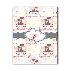 Cats in Love Wood Print - 11x14 (Personalized)