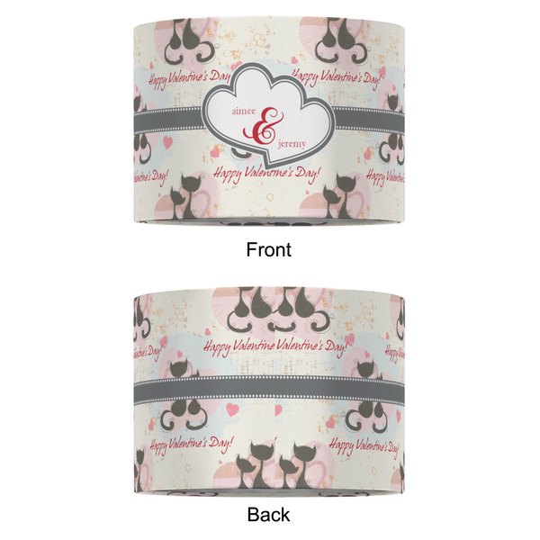 Cats in Love 12" Drum Lampshade - APPROVAL (Fabric)