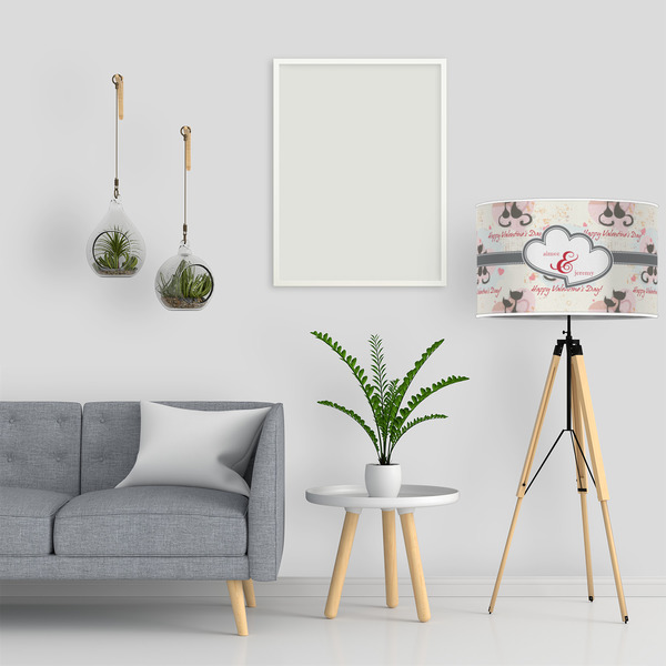 Cats in Love 12" Drum Lampshade - LIFESTYLE
