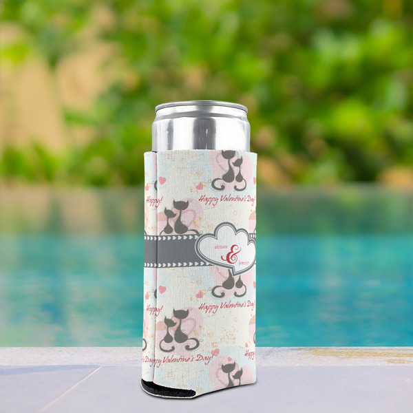 Cats in Love Can Cooler - Tall 12oz - In Context