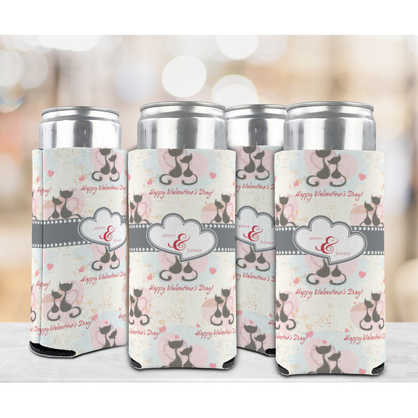 Cats in Love 12oz Tall Can Sleeve - Set of 4 - LIFESTYLE