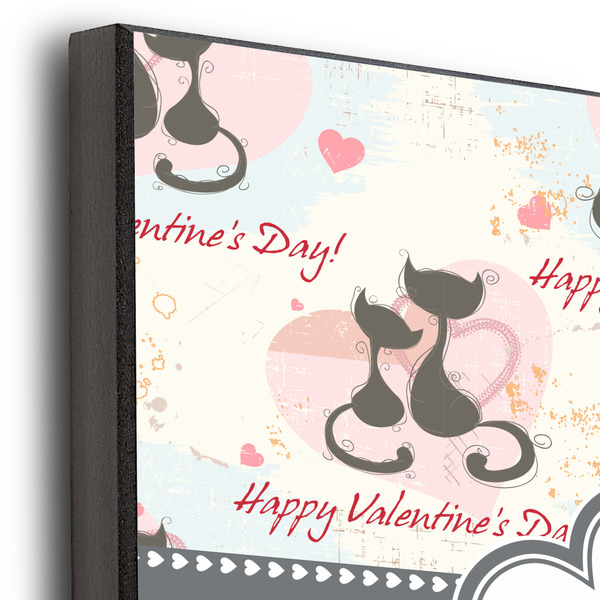 Cats in Love 12x12 Wood Print - Closeup