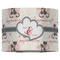 Cats in Love 16" Drum Lampshade - FRONT (Fabric)