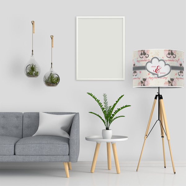 Cats in Love 16" Drum Lampshade - LIFESTYLE