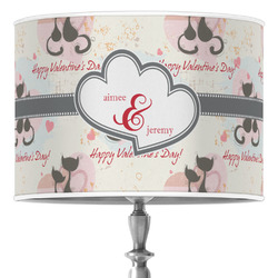 Cats in Love Drum Lamp Shade (Personalized)