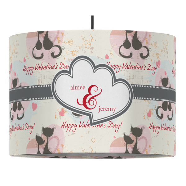 Cats in Love 16" Drum Lampshade - PENDANT (Fabric)