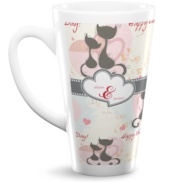 Custom Cats in Love 16 Oz Latte Mug (Personalized)