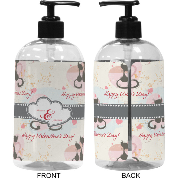 Cats in Love 16 oz Plastic Liquid Dispenser (Approval)