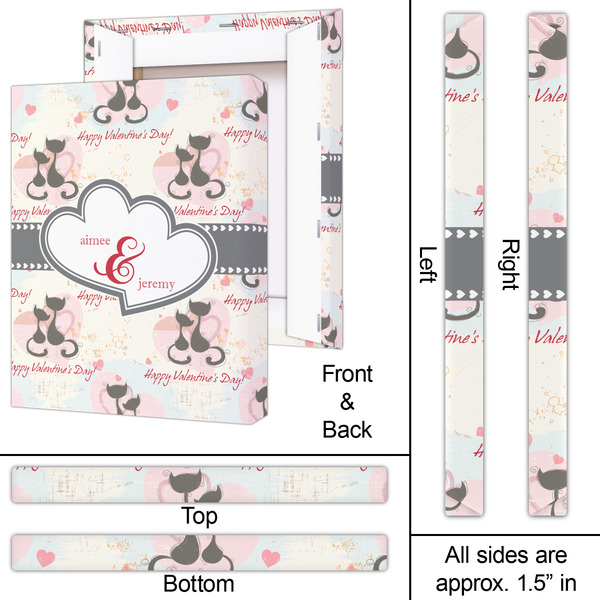 Cats in Love 16x20 - Canvas Print - Approval