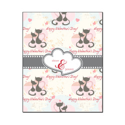 Cats in Love Wood Print - 16x20 (Personalized)