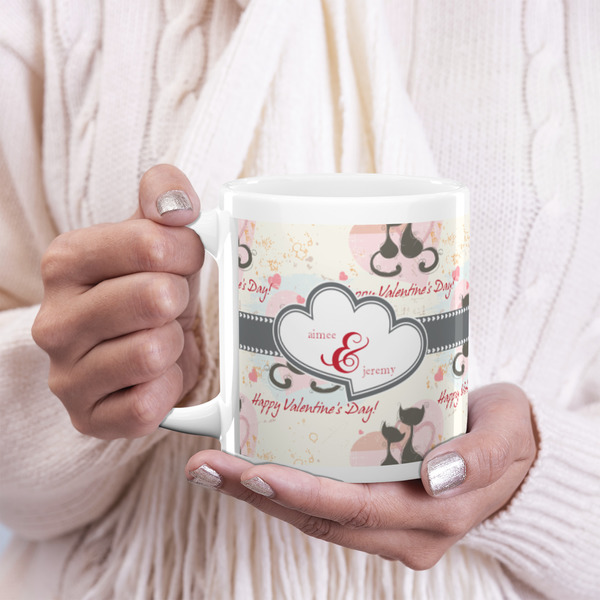 Cats in Love 20oz Coffee Mug - LIFESTYLE