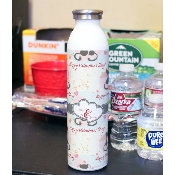 Cats in Love 20oz Water Bottles - Full Print - In Context