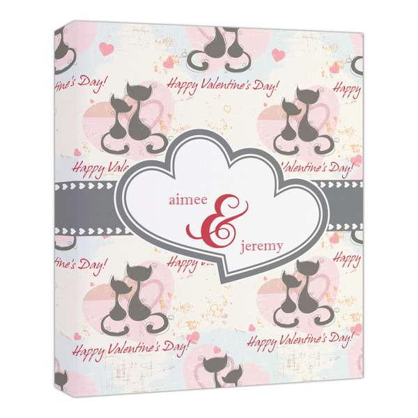 Custom Cats in Love Canvas Print - 20x24 (Personalized)