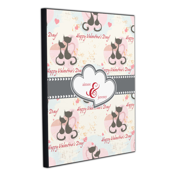 Cats in Love 20x24 Wood Print - Angle View