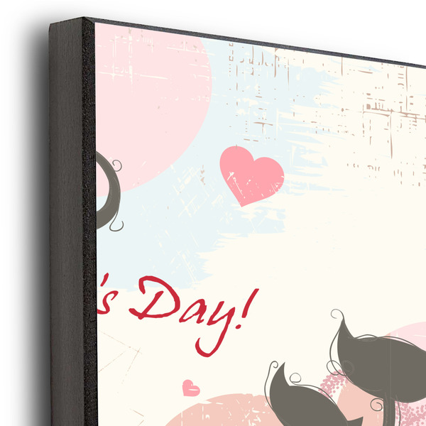 Cats in Love 20x24 Wood Print - Closeup