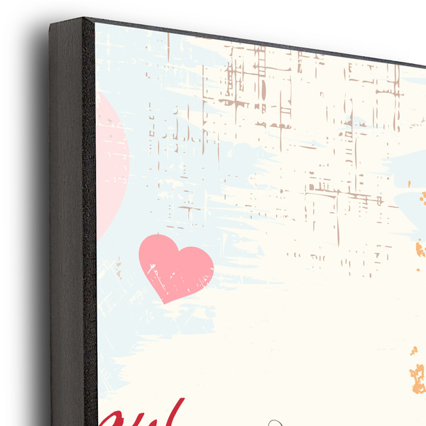 Cats in Love 20x30 Wood Print - Closeup