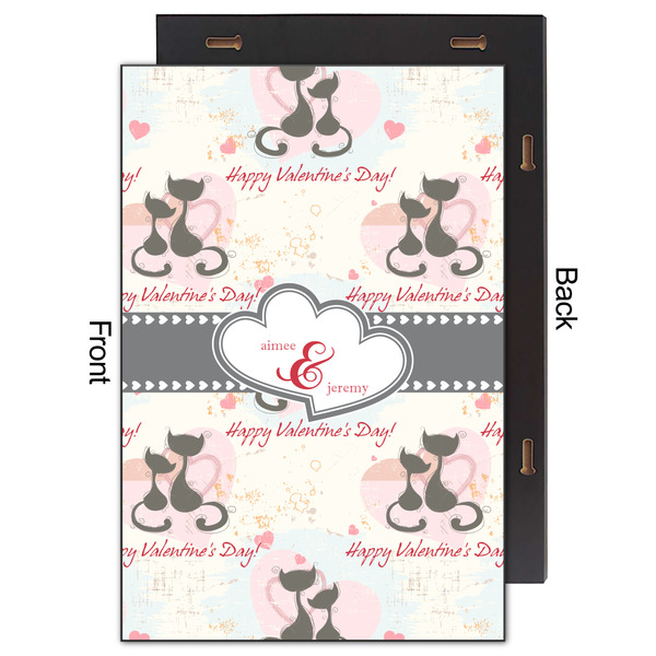 Cats in Love 20x30 Wood Print - Front & Back View