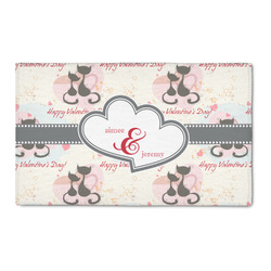 Cats in Love 3' x 5' Indoor Area Rug (Personalized)