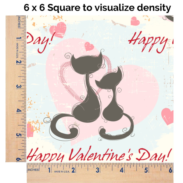 Cats in Love 6x6 Swatch of Fabric