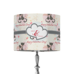 Cats in Love 8" Drum Lamp Shade - Fabric (Personalized)