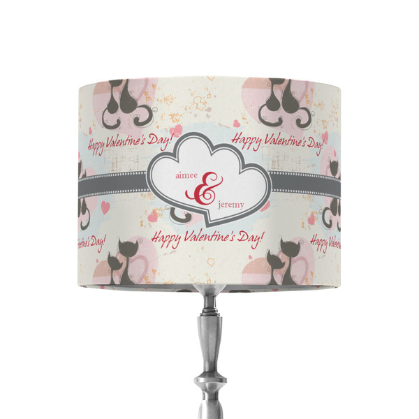 Custom Cats in Love 8" Drum Lamp Shade - Fabric (Personalized)