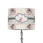 Cats in Love 8" Drum Lamp Shade - Poly-film (Personalized)