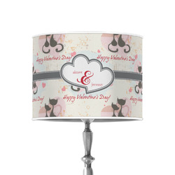 Cats in Love 8" Drum Lamp Shade - Poly-film (Personalized)