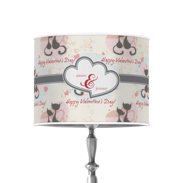Custom Cats in Love 8" Drum Lamp Shade - Poly-film (Personalized)