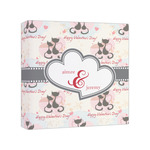 Cats in Love Canvas Print - 8x8 (Personalized)