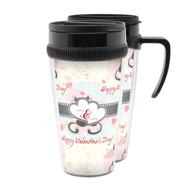 Custom Cats in Love Acrylic Travel Mug (Personalized)