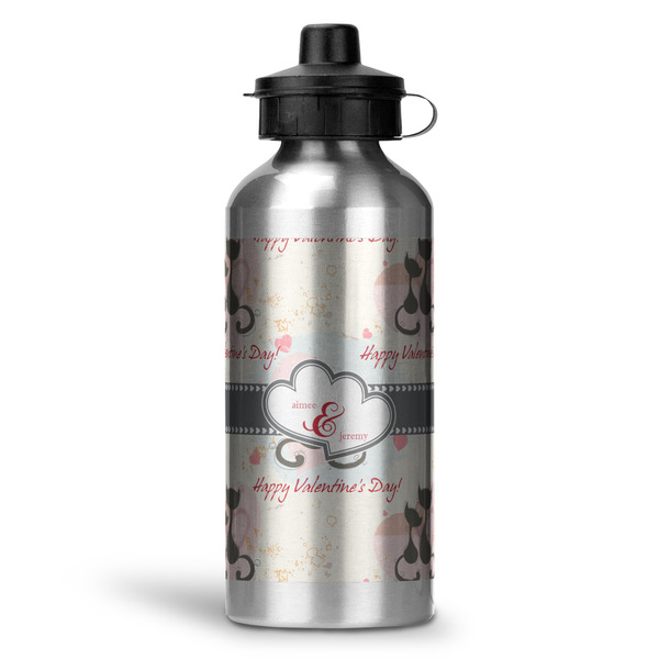 Custom Cats in Love Water Bottles - 20 oz - Aluminum (Personalized)